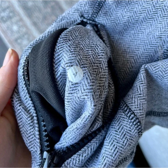 Lululemon Define Jacket - Heathered Herringbone Black White - Picture 9 of 9